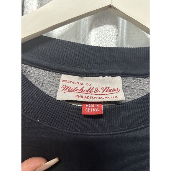 Throwbacks NFL Mitchell & Ness Crew Sweater L Miami Dolphins Faded Black Zig Zag - Picture 5 of 8